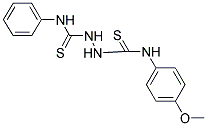 (2-(((4-METHOXYPHENYL)AMINO)THIOXOMETHYL)HYDRAZINO)(PHENYLAMINO)METHANE-1-THIONE Struktur