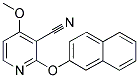 4-METHOXY-2-(2-NAPHTHYLOXY)NICOTINONITRILE Struktur