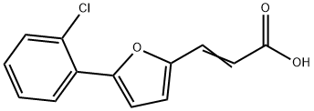 (2E)-3-[5-(2-CHLOROPHENYL)-2-FURYL]PROP-2-ENOIC ACID Struktur