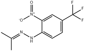 ACETONE 2-NITRO-4-(TRIFLUOROMETHYL)PHENYLHYDRAZONE Struktur