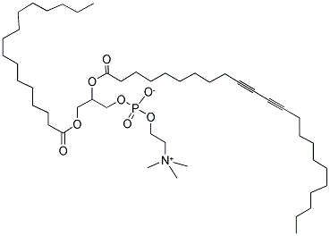 1-PALMITOYL-2-TRICOSADIYNOYL-SN-GLYCERO-3-PHOSPHOCHOLINE Struktur