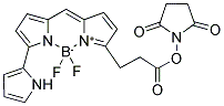 4,4-DIFLUORO-5-(2-PYRROLYL)-4-BORA-3A,4A-DIAZA-S-INDACENE-3-PROPIONIC ACID, SUCCINIMIDYL ESTER Struktur