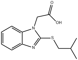 (2-ISOBUTYLSULFANYL-BENZOIMIDAZOL-1-YL)-ACETIC ACID Struktur