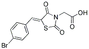 [(5Z)-5-(4-BROMOBENZYLIDENE)-2,4-DIOXO-1,3-THIAZOLIDIN-3-YL]ACETIC ACID Struktur