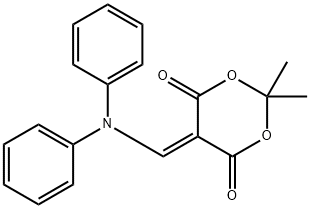 5-((DIPHENYLAMINO)METHYLENE)-2,2-DIMETHYL-1,3-DIOXANE-4,6-DIONE Struktur