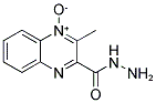 3-(HYDRAZINOCARBONYL)-2-METHYLQUINOXALIN-1-IUM-1-OLATE Struktur