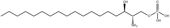 D-erythro-dihydro-D-sphingosine-1-phosphate Struktur