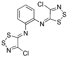 N,N'-BIS(4-CHLORO-5H-1,2,3-DITHIAZOL-5-YLIDENE)BENZENE-1,2-DIAMINE Struktur