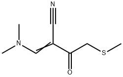 3-(DIMETHYLAMINO)-2-[2-(METHYLSULFANYL)ACETYL]ACRYLONITRILE Struktur