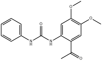 N-(2-ACETYL-4,5-DIMETHOXYPHENYL)-N'-PHENYLUREA Struktur