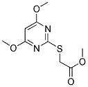 [(4,6-DIMETHOXYPYRIMIDIN-2-YL)THIO]ACETIC ACID, METHYL ESTER Struktur