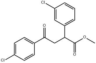 METHYL 2-(3-CHLOROPHENYL)-4-(4-CHLOROPHENYL)-4-OXOBUTANOATE Struktur