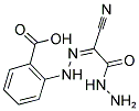 2-[2-(1-CYANO-2-HYDRAZINO-2-OXOETHYLIDENE)HYDRAZINO]BENZOIC ACID Struktur