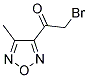 2-BROMO-1-(4-METHYL-1,2,5-OXADIAZOL-3-YL)-1-ETHANONE Struktur