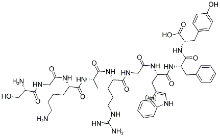 SER-GLY-LYS-ALA-ARG-GLY-TRP-PHE-TYR Struktur