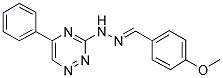 4-METHOXYBENZALDEHYDE (5-PHENYL-1,2,4-TRIAZIN-3-YL)HYDRAZONE Struktur