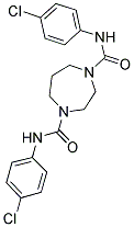 N-(4-CHLOROPHENYL)(4-(N-(4-CHLOROPHENYL)CARBAMOYL)(1,4-DIAZAPERHYDROEPINYL))FORMAMIDE Struktur