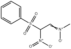 METHYL[2-NITRO-2-(PHENYLSULFONYL)ETHYLIDENE]AMMONIUMOLATE Struktur