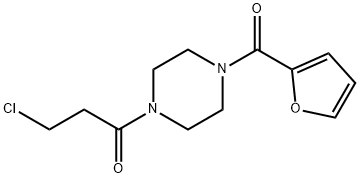1-(3-CHLOROPROPANOYL)-4-(2-FUROYL)PIPERAZINE Struktur