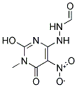 N'-(2-HYDROXY-1-METHYL-5-NITRO-6-OXO-1,6-DIHYDROPYRIMIDIN-4-YL)FORMIC HYDRAZIDE Struktur