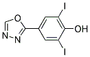 2,6-DIIODO-4-(1,3,4-OXADIAZOL-2-YL)PHENOL Struktur