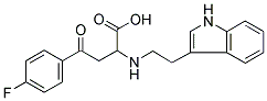 4-(4-FLUOROPHENYL)-2-([2-(1H-INDOL-3-YL)ETHYL]AMINO)-4-OXOBUTANOIC ACID Struktur