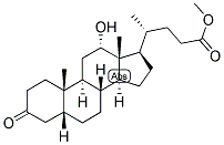 5-BETA-CHOLANIC ACID-12-ALPHA-OL-3-ONE METHYL ESTER Struktur