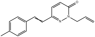 2-ALLYL-6-(4-METHYLSTYRYL)-3(2H)-PYRIDAZINONE Struktur