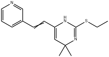 2-(ETHYLSULFANYL)-6,6-DIMETHYL-4-[2-(3-PYRIDINYL)VINYL]-1,6-DIHYDROPYRIMIDINE Struktur