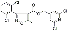 (2,6-DICHLORO-4-PYRIDYL)METHYL 3-(2,6-DICHLOROPHENYL)-5-METHYL-4-ISOXAZOLECARBOXYLATE Struktur