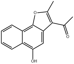 1-(5-HYDROXY-2-METHYLNAPHTHO[1,2-B]FURAN-3-YL)ETHANONE Struktur