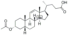 11,(5-BETA)-CHOLENIC ACID-3-ALPHA-OL ACETATE Struktur