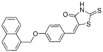 (5E)-5-[4-(1-NAPHTHYLMETHOXY)BENZYLIDENE]-2-THIOXO-1,3-THIAZOLIDIN-4-ONE Struktur