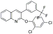 2,4-DICHLOROPHENYL 3-[3-(TRIFLUOROMETHYL)PHENYL]-2-QUINOLINYL ETHER Struktur