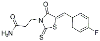 3-[(5Z)-5-(4-FLUOROBENZYLIDENE)-4-OXO-2-THIOXO-1,3-THIAZOLIDIN-3-YL]PROPANAMIDE Struktur