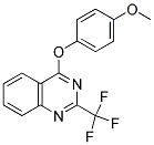 4-(4-METHOXYPHENOXY)-2-(TRIFLUOROMETHYL)QUINAZOLINE Struktur