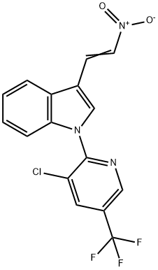 1-[3-CHLORO-5-(TRIFLUOROMETHYL)-2-PYRIDINYL]-3-(2-NITROVINYL)-1H-INDOLE Struktur