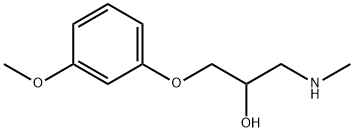 1-(3-METHOXYPHENOXY)-3-(METHYLAMINO)PROPAN-2-OL Struktur