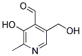 3-HYDROXY-5-HYDROXYMETHYL-2-METHYL-PYRIDINE-4-CARBALDEHYDE Struktur