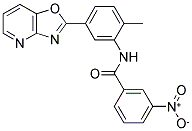 N-(2-METHYL-5-OXAZOLO[4,5-B]PYRIDIN-2-YL-PHENYL)-3-NITRO-BENZAMIDE Struktur