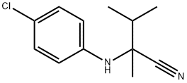 2-(4-CHLOROANILINO)-2,3-DIMETHYLBUTANENITRILE Struktur