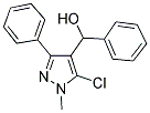 (5-CHLORO-1-METHYL-3-PHENYL-1H-PYRAZOL-4-YL)(PHENYL)METHANOL Struktur