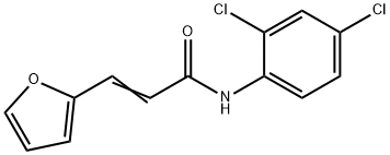 N-(2,4-DICHLOROPHENYL)-3-(2-FURYL)ACRYLAMIDE Struktur