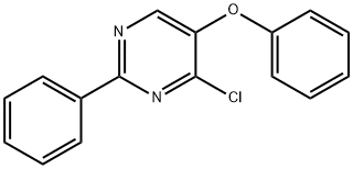 4-CHLORO-5-PHENOXY-2-PHENYLPYRIMIDINE Struktur