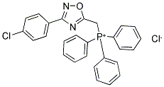 ([3-(4-CHLOROPHENYL)-1,2,4-OXADIAZOL-5-YL]METHYL)(TRIPHENYL)PHOSPHONIUM CHLORIDE Struktur