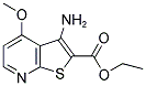 ETHYL 3-AMINO-4-METHOXYTHIENO[2,3-B]PYRIDINE-2-CARBOXYLATE Struktur