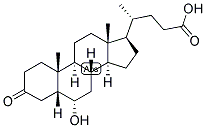 5-BETA-CHOLANIC ACID-6-ALPHA-OL-3-ONE Struktur