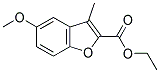 5-METHOXY-3-METHYL-BENZOFURAN-2-CARBOXYLIC ACID ETHYL ESTER Struktur