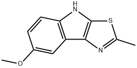 7-METHOXY-2-METHYL-4H-[1,3]THIAZOLO[5,4-B]INDOLE Struktur