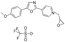 1-(2,3-EPOXYPROPYL)-4-(5-(4-METHOXYPHENYL)OXAZOL-2-YL)PYRIDINIUM TRIFLUOROMETHANESULFONATE Struktur